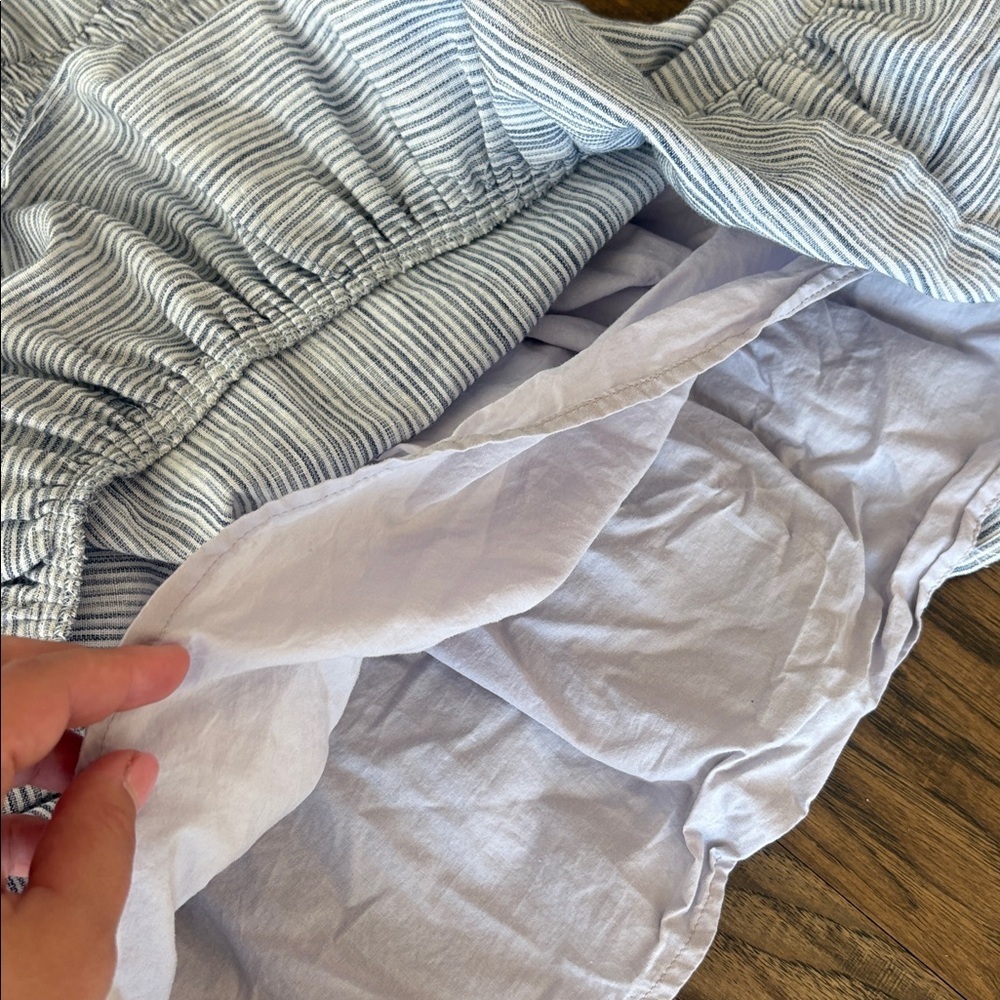 Heartloom Blue and White Striped Smocked Waist dress - Picture 6 of 7